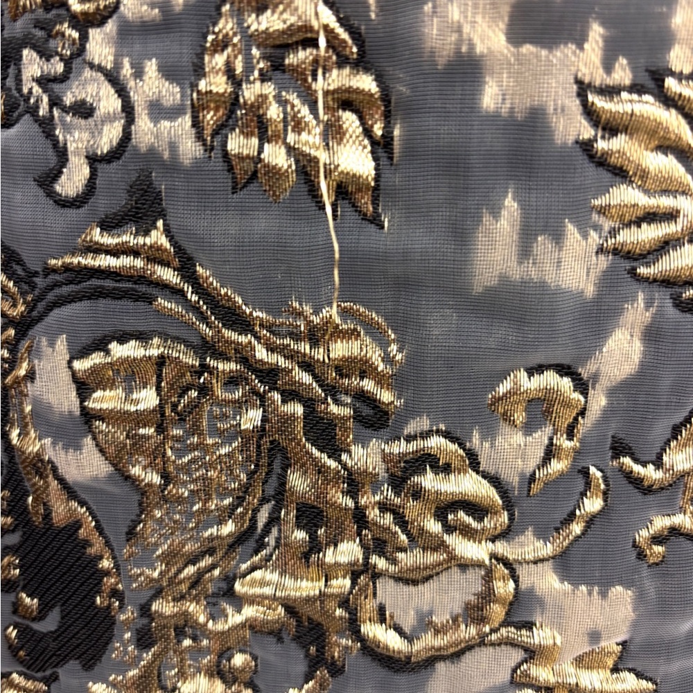 STUNNING Mac Duggal Gold & Grey Gown - Picture 3 of 5